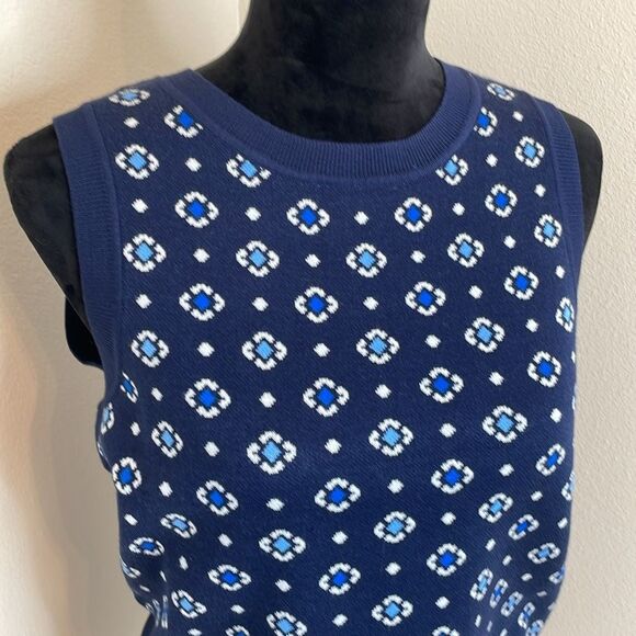 Loft blue and white sweater tank nwt - Picture 6 of 11